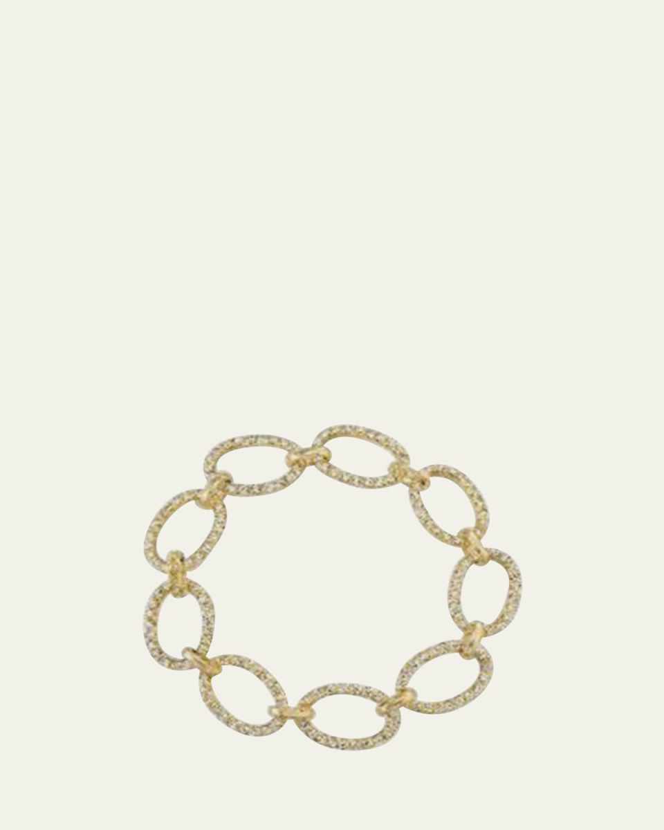 18k Yellow Gold 6.75" Large Link Bracelet